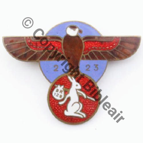 23.2  1943.45 A0937NH SQUADRON 346 GUYENNE SM Eping bascule bijoutier Dos lisse No16 SGC MECHALY Emile Collect ZERDOUNE 